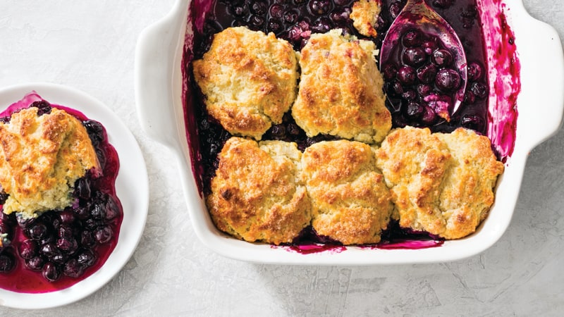 Blueberry cobbler