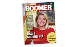 Remembering Lisa Schaffner and Her Spirit of Giving Back. The October-November cover of Boomer magazine Image