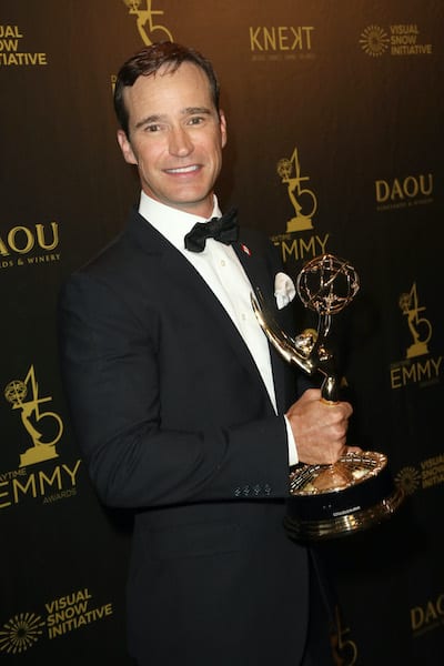 Mike Richards holds the Outstanding Game Show award for 'The Price is Right' at the 45th annual Daytime Emmy Awards at Pasadena Civic Auditorium on April 29, 2018 in Pasadena, Calif. (David Livingston/Getty Images/TNS). Mike Richards fired at Jeopardy