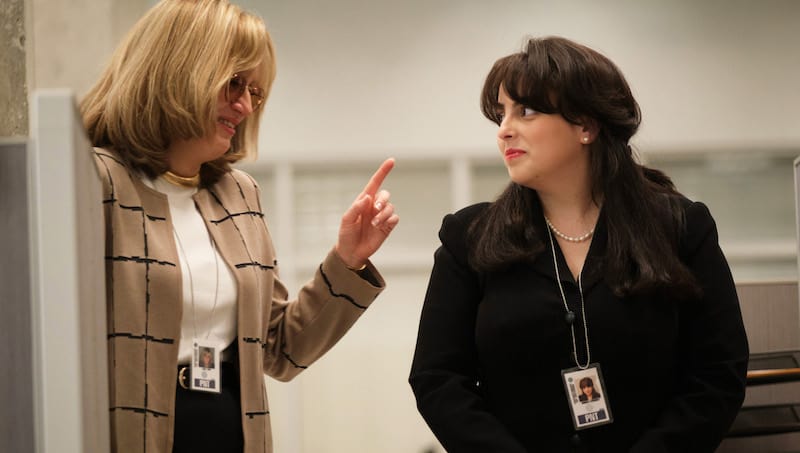 Sarah Paulson as Linda Tripp and Beanie Feldstein as Monica Lewinsky in ‘Impeachment: American Crime Story’ (Tina Thorpe/FX/TNS)