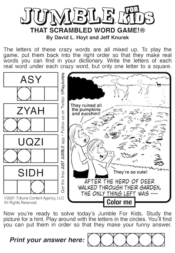 10 Best Printable Jumble Word Puzzles Coping Printablee Com Word 