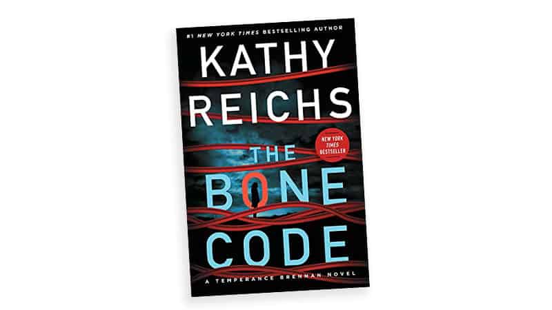 Book cover image, 'The Bone Code,' for article on What makes Kathy Reichs books enjoyable Image