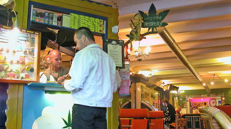 A coffeeshop in Amsterdam, for article on the perspectives of pot in the Netherlands Image