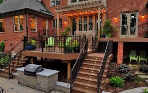 Beautifully finished back deck with special lighting, built-in grill, and more. To illustrate the Richmond Home Show. For article on What’s Booming in Richmond Oct. 21 through Oct. 27 Image