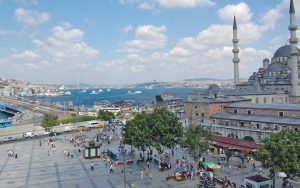 Istanbul, with the Galata Bridge spanning the Golden Horn. Photo from Rick Steves' Europe. For article on change and progress in Turkey, Rick Steves’ Europe: Déjà Vu in Istanbul Image