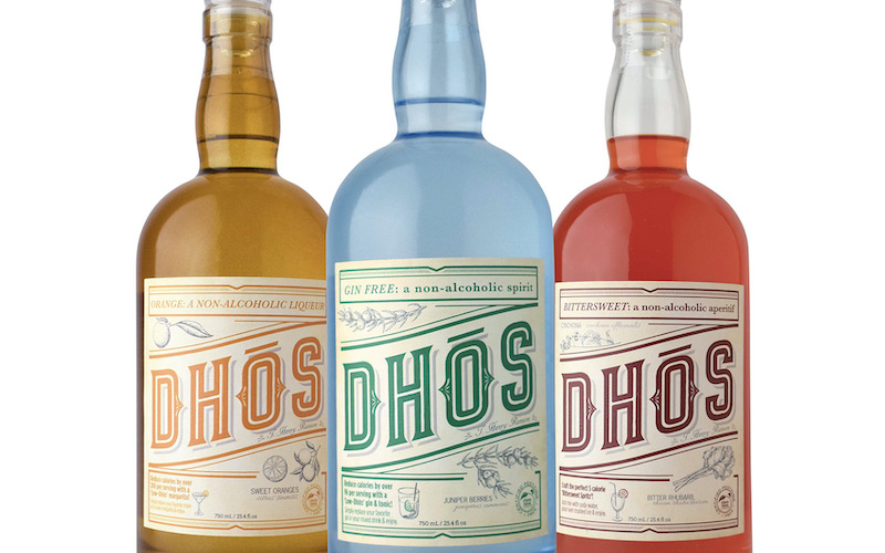 Dhōs Non-Alcoholic Spirits bottles