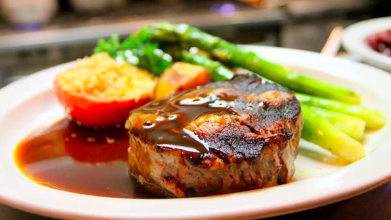 Iron Horse Restaurant steak dinner; image from Facebook