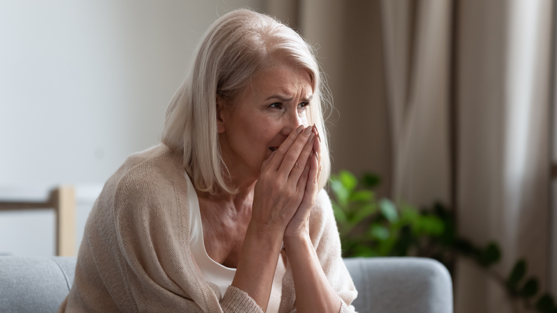 grieving lonely woman Photo Fizkes Dreamstime. For article, A Grieving Woman’s Friend Deserts Her