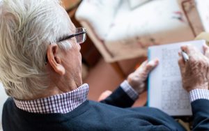 senior man doing puzzle Katie Nesling Dreamstime. Exercise your mind with one of America’s favorite puzzles. Fun, stimulating, and picked for baby boomers. Image