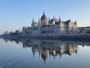 Budapest Parliament Building on the Danube River