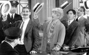 The Marx Brothers, Groucho, Harpo, Chico, and Zeppo in Monkey Business - Paramount Pictures. Article on ‘The Marx Brothers Council Podcast’ Image