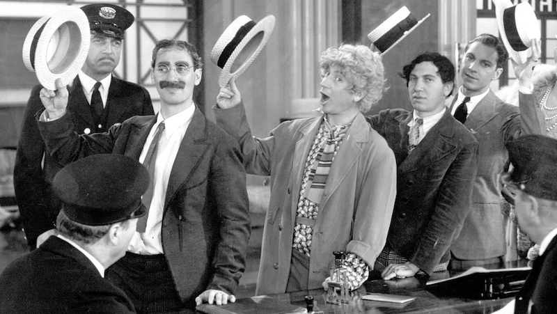 The Marx Brothers, Groucho, Harpo, Chico, and Zeppo in Monkey Business - Paramount Pictures. Article on ‘The Marx Brothers Council Podcast’