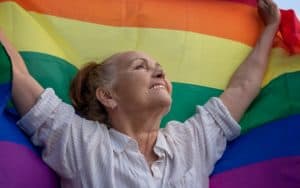 happy transgender person Photo by Olezzo Dreamstime. For article on A Decades-Long Struggle with Gender Nonconformity Image