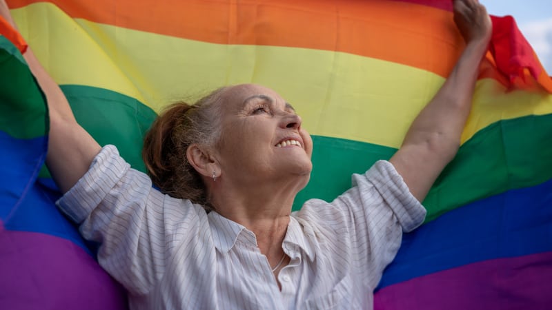 happy transgender person Photo by Olezzo Dreamstime. For article on A Decades-Long Struggle with Gender Nonconformity