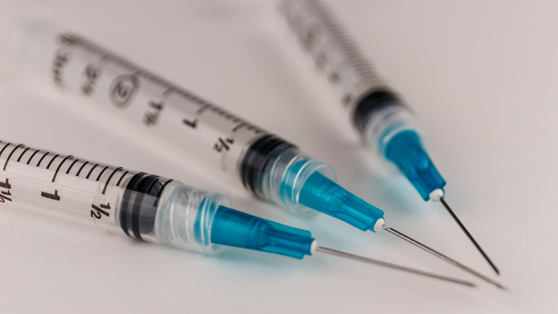 three hypodermic needles photo by Jonathan Weiss Dreamstime. For article, Terrified of Needles? That Can Affect Your Health