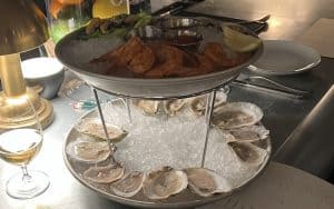 Seafood tower at Birdie's cafe and oyster bar. Image by Steve Cook Image