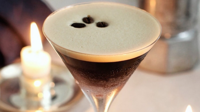 Espresso Martini from Absolut. For article on the McNamara Martini recipe, excerpted from Mixology and Murder, based on the story of the Golden State Killer and the crime writer, Michelle McNamara, who worked to uncover his identity.