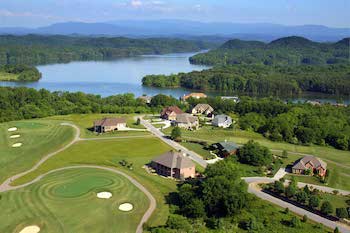 Aerial view of Tellico Village, Tennessee