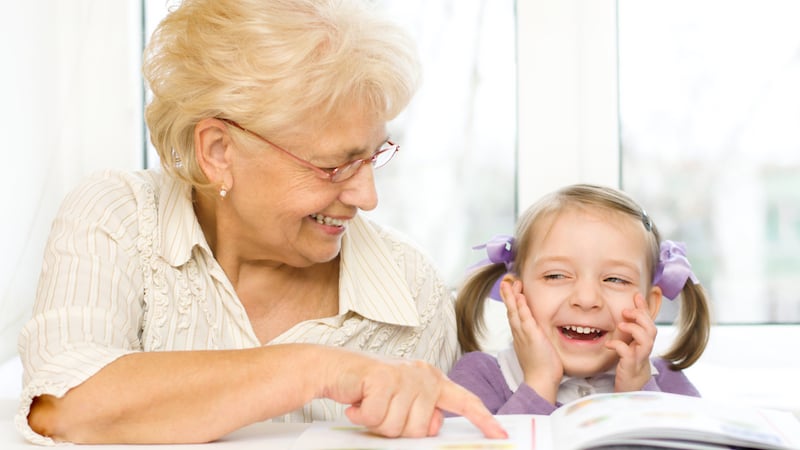 grandmother granddaughter Photo by Kolinkotanya Dreamstime. For article on the wisdom of a child