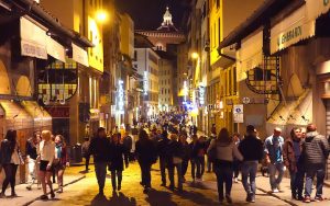 The passeggiata, Italy's ritual evening promenade. Travel writer Rick Steves takes us to Italy, to the beauty of the Italian language, which speaks of the Italian sense of life. Image