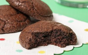 Using the right combination of sugars and shaping techniques guarantees thick and chewy cookies. The recipe for these chewy chocolate cookies was tailored strategically to create cookies that are thick and chewy – and chocolatey. Image