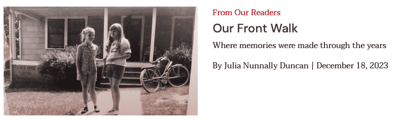 Our Front Walk, by Julia Nunnally Duncan