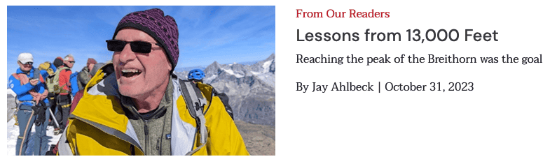 Lessons from the summit, by Jay Ahlbeck