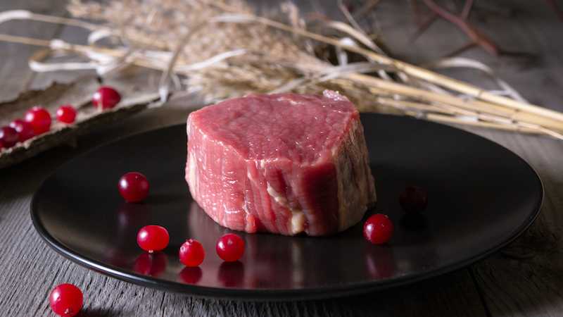 A balanced diet can include wild game meat.