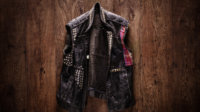 old school punk-rock leather jacket photo by Ljupco Dreamstime