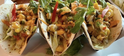 Asian fusion tacos at MPM Tiki & Sports Bar in Richmond, Virginia