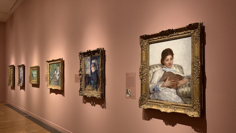 Gallery in the traveling exhibition at the VMFA, 'Whistler to Cassatt: American Painters in France'