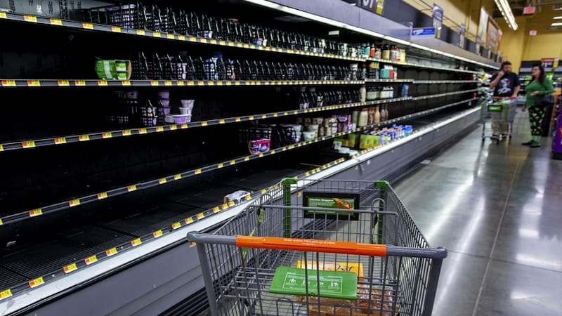 empty grocery store shelves during pandemic in Stanton CA USA photo by Wirestock Dreamstime. While the pandemic has changed many of us in a variety of ways, the experience for this man has triggered food hoarding. He doesn’t overeat, but he can’t stop buying more food. See what advice columnist Amy Dickinson says in this edition of “Ask Amy.” Image