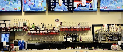 Sports Page Bar & Grille at Christmas season