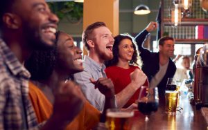 sports bar fans photo by Monkey Business Images Dreamstime. For article on best sports bar for ... in Richmond, Virginia Image