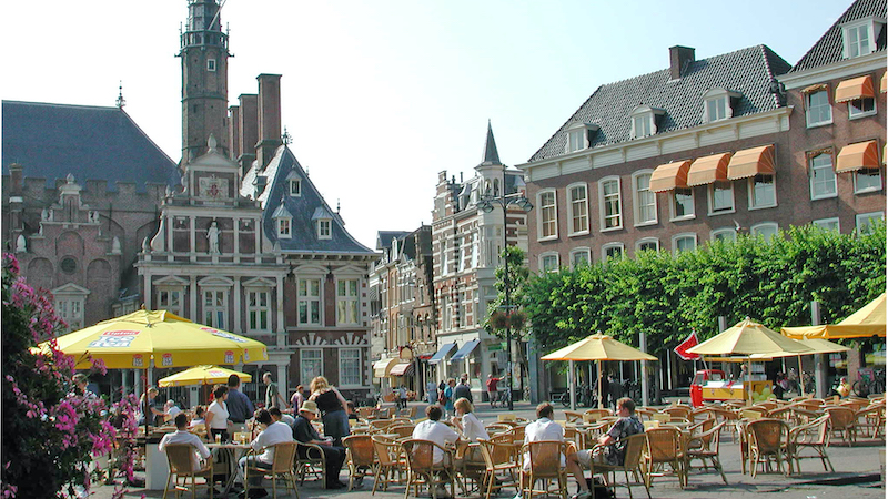 Market Square in Haarlem. Travel writer Rick Steves takes us into a B&B in Haarlem, Amsterdam, where his hosts share their observations on the culture of people who visit their home. Image