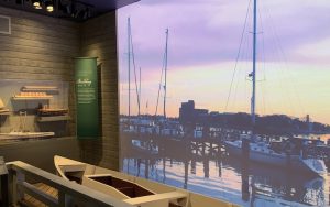 The Tidewater room at the VMHC Our Commonwealth exhibit. The Virginia Museum of History & Culture (VMHC) reopened in May 2022 after an extensive renovation, with more space and reimagined exhibits. Photo by Annie Tobey Image