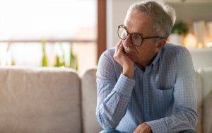 concerned man. photo by Piksel Dreamstime. For article, 30 years later, should this ex-husband apologize for the divorce, even though it is water under the bridge? See what “Ask Amy” has to say. Image