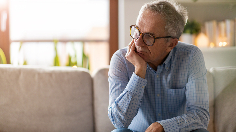 concerned man. photo by Piksel Dreamstime. For article, 30 years later, should this ex-husband apologize for the divorce, even though it is water under the bridge? See what “Ask Amy” has to say.