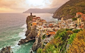 In Rick Steves’ Europe, the travel writer and broadcaster takes us to Vernazza in Italy’s Riviera, the “humble queen” and jewel of Cinque Terre. Image
