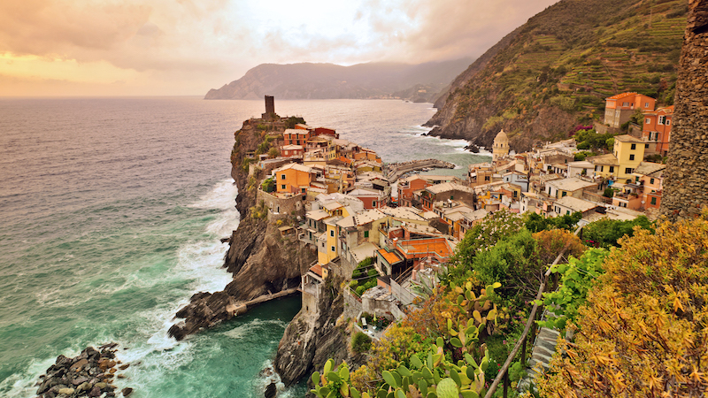 In Rick Steves’ Europe, the travel writer and broadcaster takes us to Vernazza in Italy’s Riviera, the “humble queen” and jewel of Cinque Terre. Image