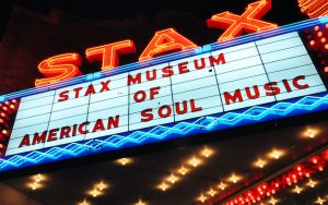 Stax Museum of American Soul Music in Memphis, Tennessee. The Tennessee Civil Rights Trail podcast highlights stories of places and people along the U.S. Civil Rights Trail in Tennessee. Image