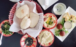 Mezze platter. At Natalie’s Taste of Lebanon, the mission, to advocate for and employ people with disabilities, is just as good as the Mediterranean food. Image