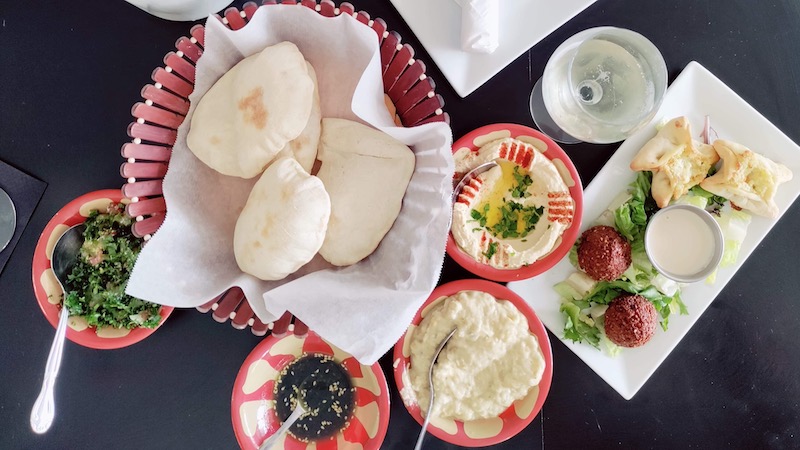 Mezze platter. At Natalie’s Taste of Lebanon, the mission, to advocate for and employ people with disabilities, is just as good as the Mediterranean food. Image