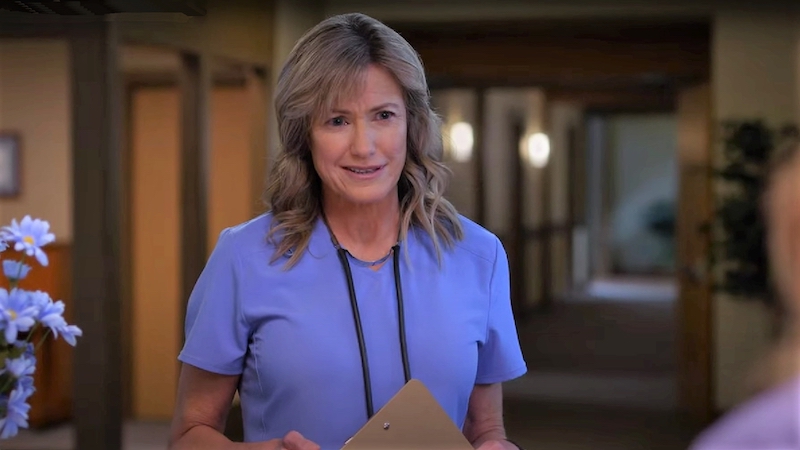 Cynthia Geary as a hospice nurse in an episode of 'Going Home.' Provided by Pure Flix. Tinseltown talks to Cynthia Geary, who played Shelly in “Northern Exposure,” about new “Going Home” and the show’s hospice theme.