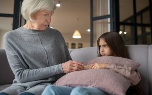 angry granddaughter - photo by Dmytro Zinkevych Dreamstime. Her 12-year-old challenging granddaughter has added a transitioning friend to the complicated mix, and Grandma is exhausted. Image