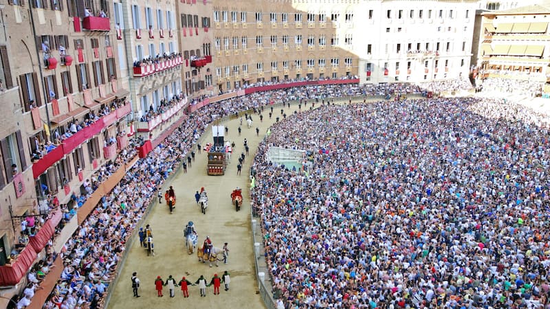 Pageantry and people at Siena’s Palio. CREDIT: Rick Steves, Rick Steves’ Europe. 