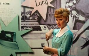 Lucy at Madam Tussauds, New York. Photo by Rorem, Dreamstime. The on-screen marriage of Lucille Ball and Desi Arnaz in 