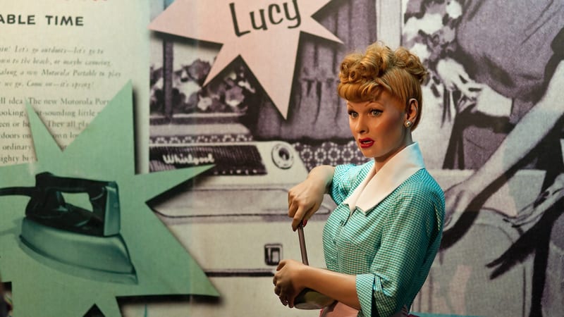 Lucy at Madam Tussauds, New York. Photo by Rorem, Dreamstime. The on-screen marriage of Lucille Ball and Desi Arnaz in 