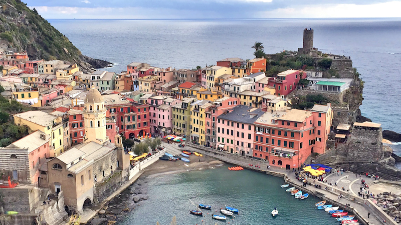 Rick Steves takes us to Vernazza, along the Italian Riviera in Cinque Terre, recalling a kind-hearted Vernazzan man and a peaceful view. Image