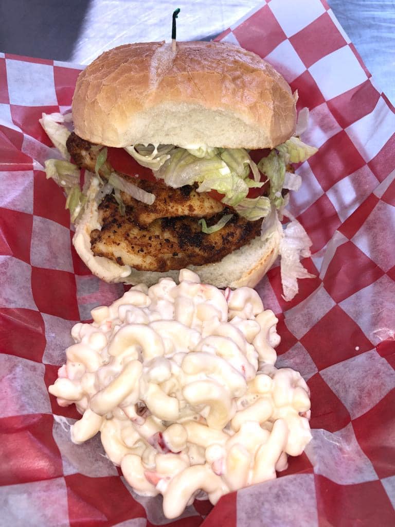 Charlies Way Cajun Chicken Sandwich weekly special: Grilled chicken breast 🐓 rubbed with Cajun seasoning served on kaiser roll with mayo, lettuce, tomato